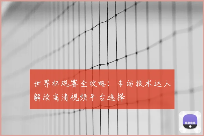 世界杯观赛全攻略：专访技术达人解读高清视频平台选择