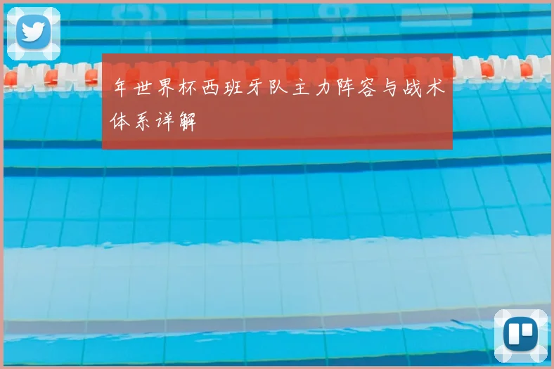 年世界杯西班牙队主力阵容与战术体系详解